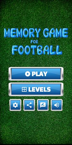 Memory game for football - Screenshot 1