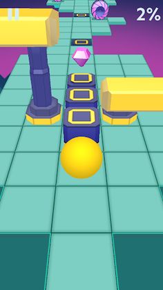 Scrolling Ball in Sky: casual rolling game - Screenshot 1