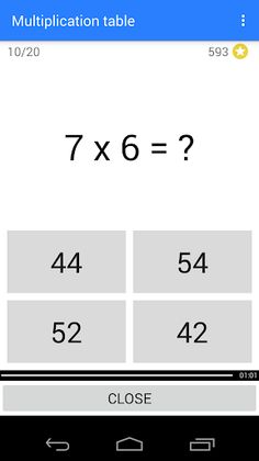 Math games - Multiplication - Screenshot 2