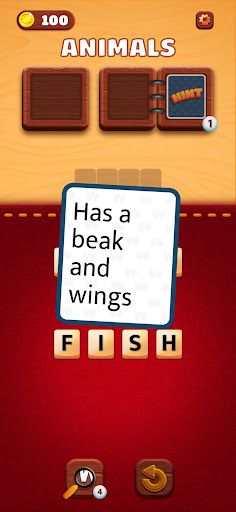 Word Puzzle - Wood Board - Screenshot 2