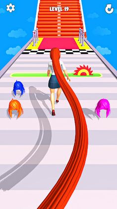 Long Hair Runner Challenge 3D - Screenshot 3