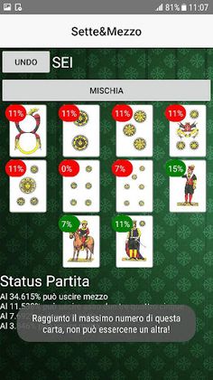 SetteMezzo - Screenshot 3