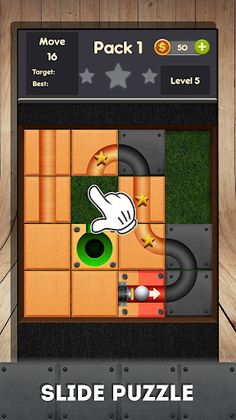 Rolling ball - slide puzzle - Screenshot 2