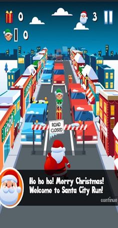 Santa City Run Expert Game - Screenshot 2