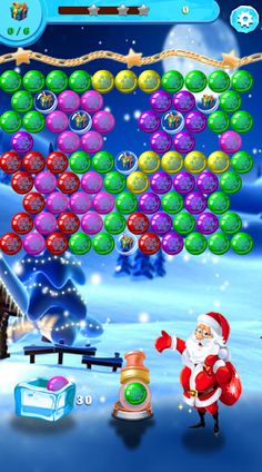 Santa Christmas Bubble Shooter - Screenshot 2