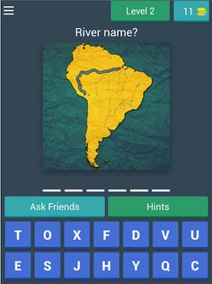 Lakes and rivers on map - quiz - Screenshot 4