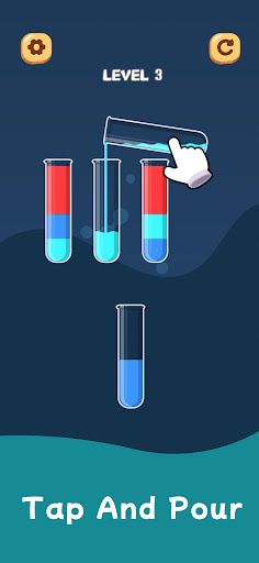 Lucky Water Sort - Screenshot 1