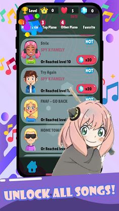 Spy X Family Game Piano - Screenshot 3