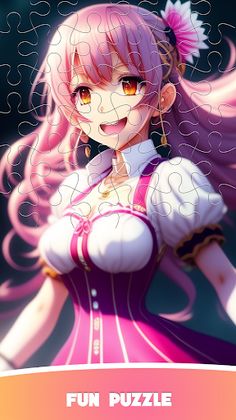 Anime Girls: Jigsaw Puzzle App - Screenshot 1