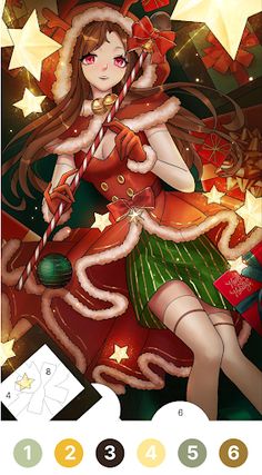 Christmas Color by Number Book - Screenshot 2