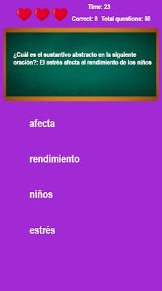 Los Sustantivos Juego App - Screenshot 2
