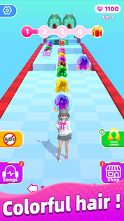 Racing Hair - Music Dance 3D - Screenshot 2