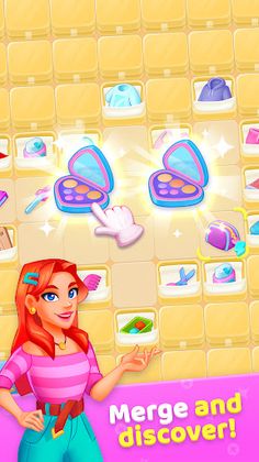 Merge Makeover: makeup games - Screenshot 2