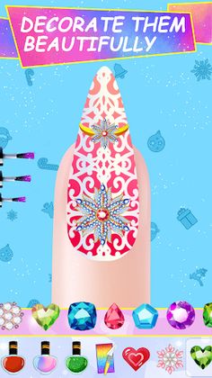 Paint nails game:nail salon 3D - Screenshot 3