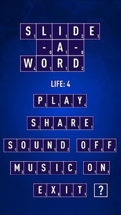 Slide-A-Word - Screenshot 1