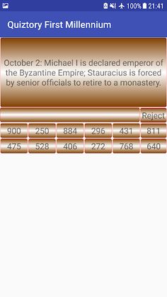 Quiztory First Millennium - Screenshot 3