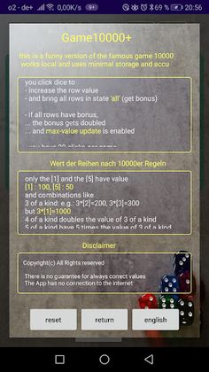 Game10000s fascinating dice - Screenshot 4