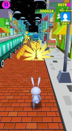 Way Rabbit Surfer Running Game - Screenshot 4