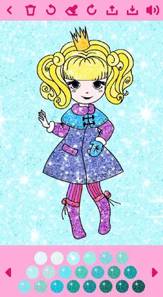 Princess Coloring Book offline - Screenshot 3