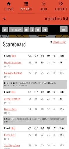 Basketball Sim Leagues - Screenshot 4