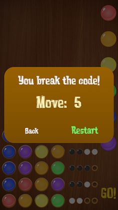 Mastermind - Code breaker (Col - Screenshot 4