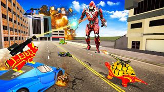 Rabbit Robot Car Transform 3D - Screenshot 1