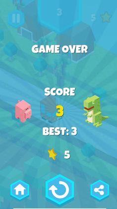 Blocky Pig Runner - Screenshot 1