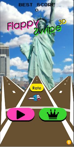 Flappy Swipe 3D - Screenshot 1