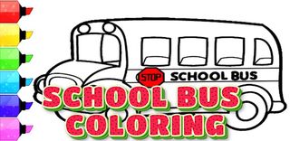 coloring school bus game - Screenshot 1