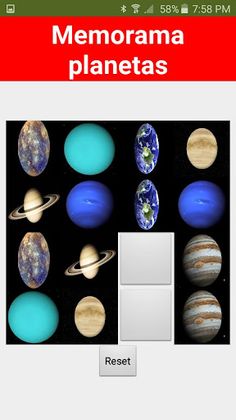 memorama planetas - Screenshot 2