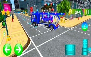 Police Transport Trailer Truck - Screenshot 3
