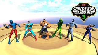 Super Hero Bike Mega Ramp 3 - Screenshot 1