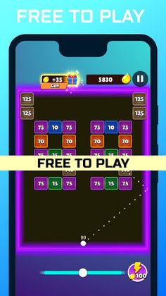 Bricks Ball Breaker - Block Cr - Screenshot 1