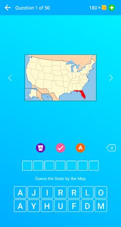 US States Maps, Capitals, Flag - Screenshot 1