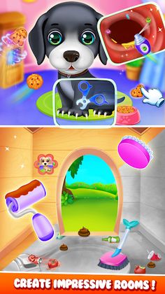 Puppy pet care salon game - Screenshot 1