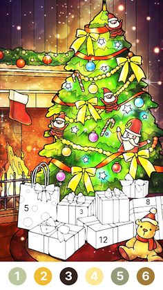 Christmas Color by Number Book - Screenshot 3