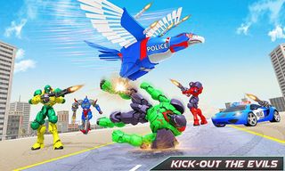 Flying Eagle Robot Car Games - Screenshot 1