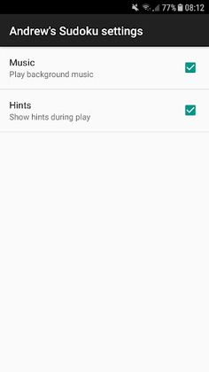 Andrew's Sudoku - Screenshot 2