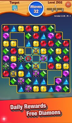 Jewels Crush : Match-3 - Screenshot 2