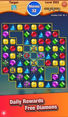 Jewels Crush : Match-3 - Screenshot 2