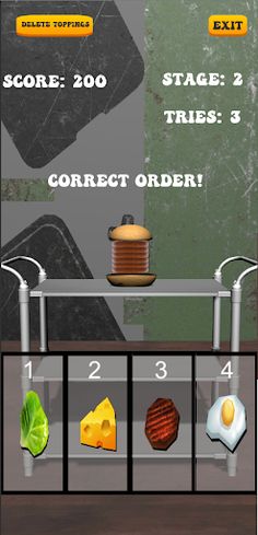 Make Hamburger : Memory Game - Screenshot 2