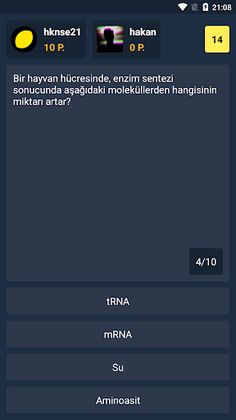 Biyoloji Quiz - PvP Online - Screenshot 2