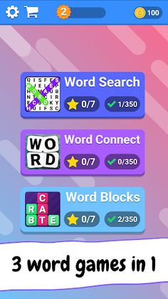 WOW 3 in 1: Word Search Games - Screenshot 1