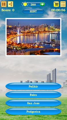 Capitals Quiz - Screenshot 1