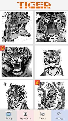 Tiger Pixel Art - Screenshot 1