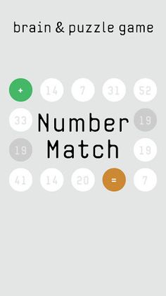 Number Match brain&puzzle game - Screenshot 1