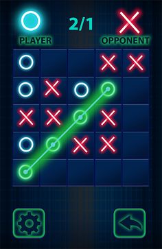Tic Tac Toe Glow: XOXO Game - Screenshot 2