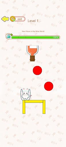 Happy Glass Cat - Puzzle Game - Screenshot 1