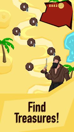 Pirate Island Card Memory Game - Screenshot 1