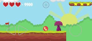 Red Rolling Ball: Bounce Boy - Screenshot 2
